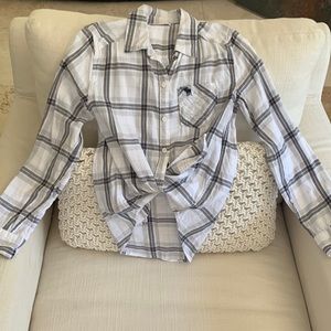 Super soft, Abercrombie girls, button down, flannel shirt
